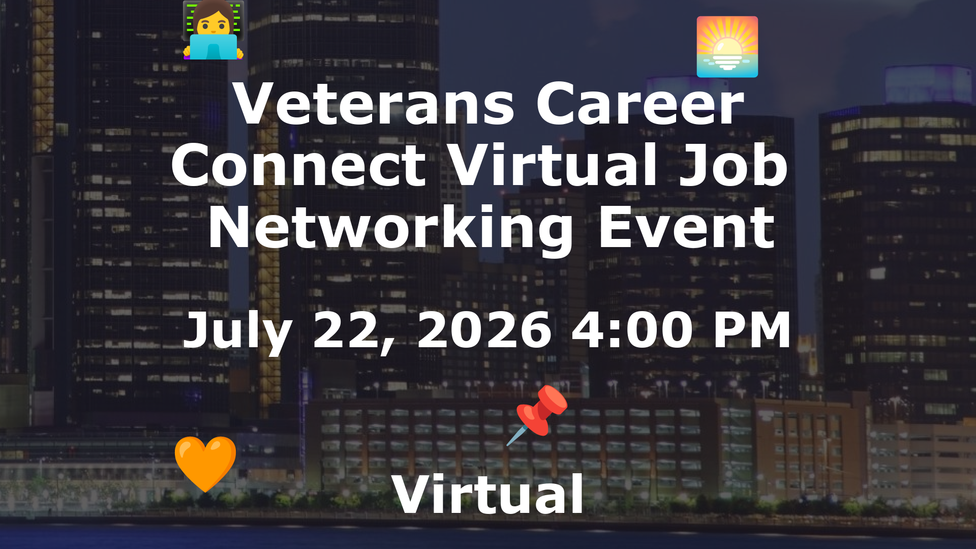Veterans Career Connect Virtual Job  Networking Event event image